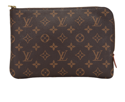Louis Vuitton Stui Voyage PM Pouch, &pound;240, Accessories, Brown, Canvas, Front view